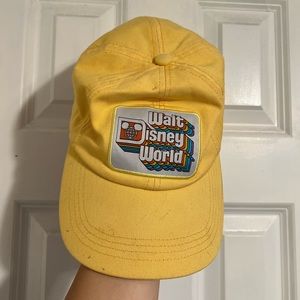 yellow walt disney world baseball cap